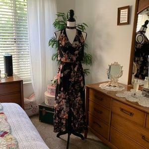 High/Low Floral Maxi